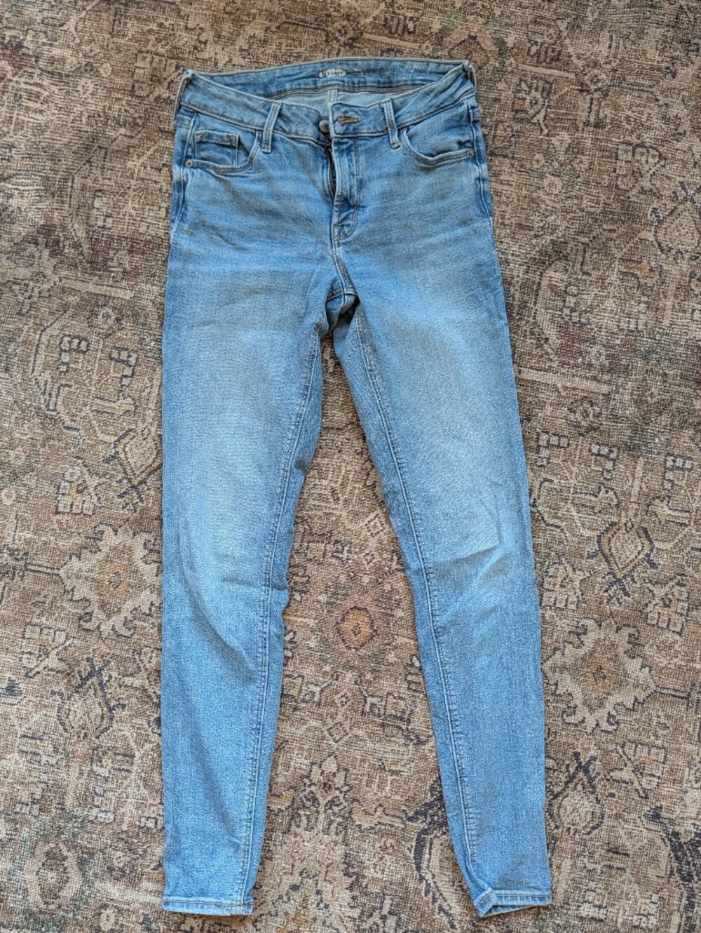 Womens Light Blue Skinny Fit Jeans 2L